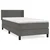 Vidaxl Box spring postelja z vzmetnico temno siva 80x200 cm žamet