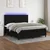 Vidaxl Box spring postelja z vzmetnico LED črna 180x200 cm blago