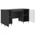 Stol s policom Crna 142,5 x 50 x 75 cm Konstruirano drvo