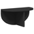 Polica na zidu 2 pcs Crna 38 x 19 x 19 cm Konstruirano drvo