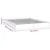 Den Posteljni okvir bel 200x200 cm trden les