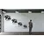 WallXpert metalni zidni ukras 5342, medved, 75 x 50 cm, crni