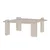 Hanah Home klub sto Marais, 117 cm, travertin