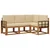 Set vanjskih sofa 4 kom. Prirodna i bež