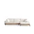 Atelier del Sofa Ugaona garnitura Eti Oak 98x78x280cm Bela
