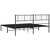 Metalni okvir za krevet s uzglavljem crni 180x200 cm