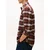 Tommy Jeans Srajca mornarska/rjava/oranžna/bela