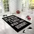 Conceptum Hypnose Tepih Hmi Kdc-76, Pravougaoni, 100 x 180 cm, Crno-beli