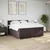 vidaXL vidaXL Box spring postelja z vzmetnico temno rjav 200x200 cm blago, (21308064)
