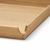 Servirni pladenj AIRY NUPO 30 x 30 cm, temno siva/rjava, usnje/les, LIND DNA