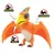 Dinos Unleashed Pomična figura Flying and roaring pterodactyl, Narandžasta