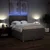 Vidaxl Box spring postelja z vzmetnico taupe 140x200 cm blago