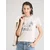 CONVERSE Majica ECHO PALMS  ecru / golobje modra