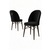 HANAH HOME Set 6 stolica Ritim Black Brown