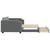 Vidaxl Izvlečna dnevna postelja s predali temno siva 100x200 cm blago