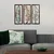 Atelier Del Sofa Set zidnih dekoracija Leaf 35, 55x22x1.5 cm, 1.5 mm, 3 komada, Šarena