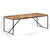 Blagovaonski stol 200 x 90 x 76 cm masivno drvo bagrema i manga