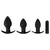 Black Velvets Set analnih kupa sa vibro metkom, Crni