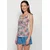 KOROSHI Top modra/temno zelena/rdeča/bela