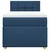 Vidaxl Box spring postelja z vzmetnico modra 90x200 cm blago