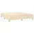 Vidaxl Box spring postelja z vzmetnico krem 180x200 cm blago