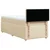 vidaXL vidaXL Box spring postelja z vzmetnico krem 80x200 cm blago, (21290919)