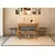 HANAH HOME Trpezarijski sto i stolice Vina Mini 05 1053 Oak Anthracite