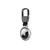 NEXT ONE Magnetic Aluminium Key Carabiner for AirTag Silver ( ATG-ALU-UCL)