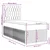 vidaXL vidaXL Box spring postelja z vzmetnico temno rjava 100x200 cm blago, (21305949)