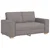 Dvodijelni set sofa s jastucima, taupe tkanina