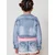 KOROSHI Prehodna jakna moder denim