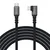 WOZINSKY Kotni kabel Thunderbolt 4 USB-C 240 W 4K, 1 m – črn