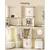 Songmics Visoka kuhinjska omara BBK364W02 178.5 cm rustikalno bela
