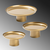 WALLXPERT Stona dekoracija Nisiros B Gold