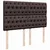 Vidaxl Box spring postelja z vzmetnico temno rjava 140x200 cm blago