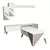 Hanah Home Set TV Komoda i klub sto Beli