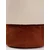 Hanah Home puf Coco, 33 cm, krem / narandžasti