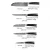Kuhinjski nož BL-38071 - Kiritsuke / Ljubičasta KP38071
