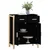 Komoda crna 62 x 38 x 75 cm od konstruiranog drva