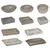 Umivaonik sivi 30 x 30 x 13 cm mramorni