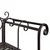 Vidaxl Vrtna klop 132 cm jeklo antično rjava