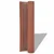 Vidaxl Dvostranska vrtna ograja PVC 90x300 cm rjava