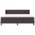 Vidaxl Postelja boxspring z vzmetnico Temno rjava 180 x 200 cm