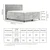 Bež boxspring postelja s prostorom za shranjevanje 180x200 cm Voyage – Maison de Reve