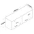 Hanah Home Kuhinjski element EA143-3821, 119.6x43.6x37.5 cm, Beli