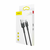 BASEUS kabel USB A-C 1m 3A Cafule siv/črn CATKLF-BG1
