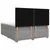 Vidaxl Postelja boxspring z vzmetnico Svetlo siva 140 x 200 cm Blago