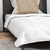 vidaXL Odeja z blazino Bela 140 x 200 cm Mikrofibra