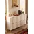 Hanah Home komoda Slim 120, 120 cm, bela / travertin