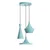 Conceptum Hypnose Luster Tom-3556, 45-135cm, 3xE27 s, Tirkizni